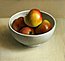 Still life bowl of apples